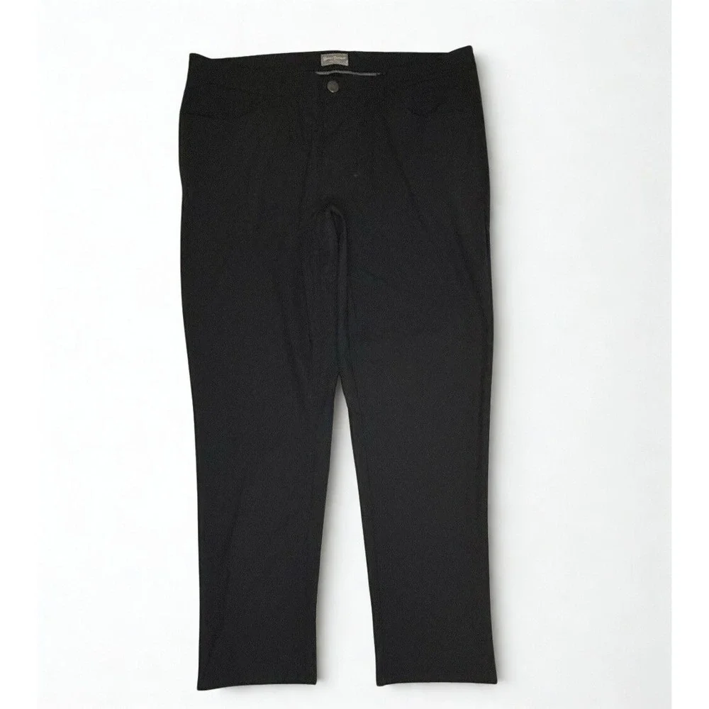 Hickey Freeman Men's Pants 38x32 Black‎ Dress Slacks Golf Performance Flat Front